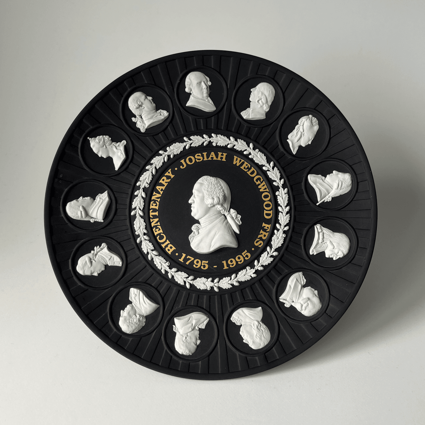 Commemorative Bicentenary Jasperware Plate, Josiah Wedgwood